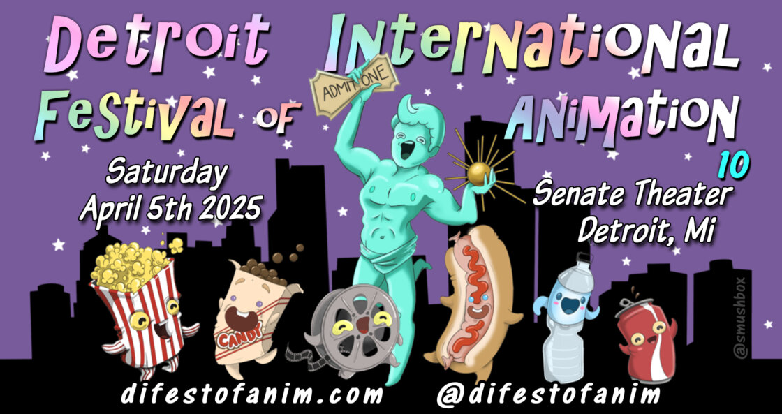 April 5th 2025 - 10th annual Detroit International Festival of Animation - Senate Theater, Detroit
